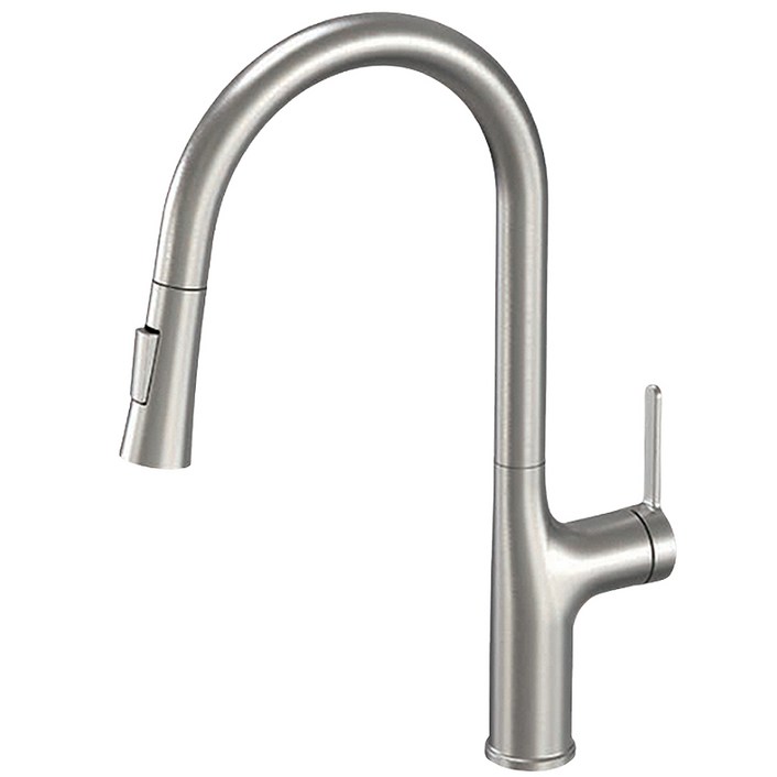 에떼르노 주방수전 EK2000 니켈 원홀 싱크대수전 수도꼭지, 1개