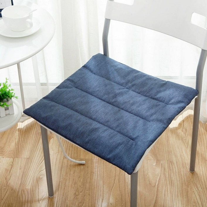 방수 일식 식탁방석 의자방석 얇은 린넨