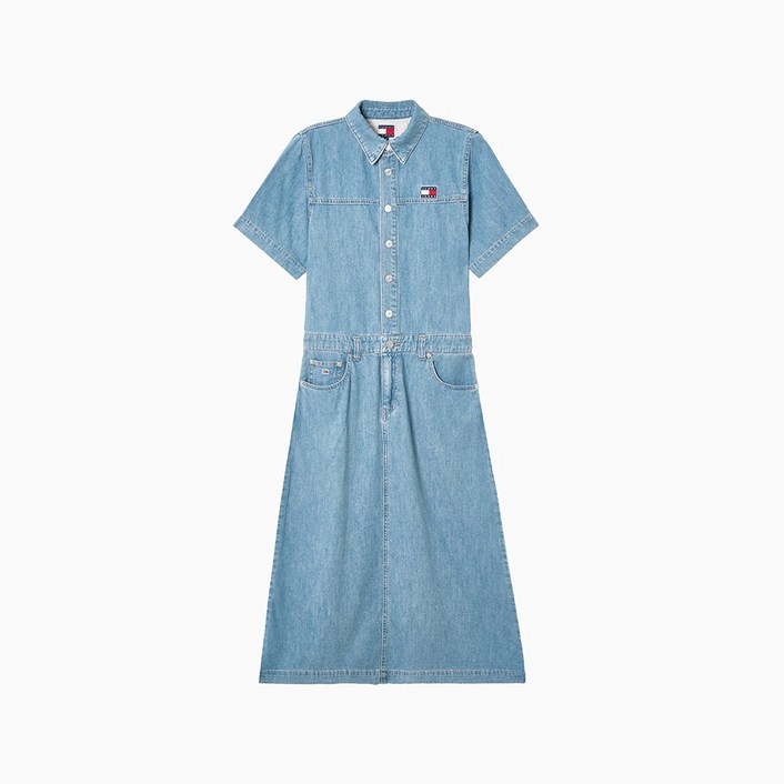 타미힐피거 하이 맥시 데님 원피스 (T32F1WOP03TWL11A5)
