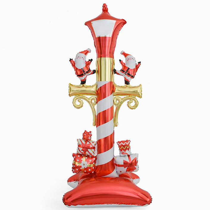 크리스마스행사 이벤트 대형 스탠딩풍선 입체트리 산타 눈사람, 7. 가로등 스탠딩풍선