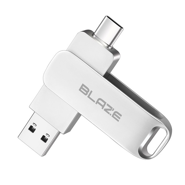 USB 메모리 C타입 USB3.2 GEN1 OTG 듀얼 스마트폰 핸드폰 아연 합금, 64GB, 1개