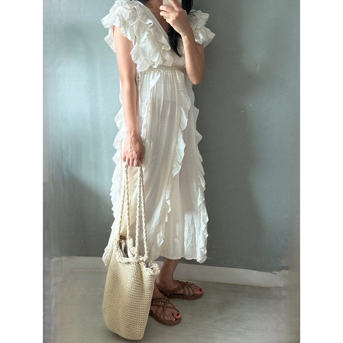 [위아썸머]여행룩 데이 롱원피스