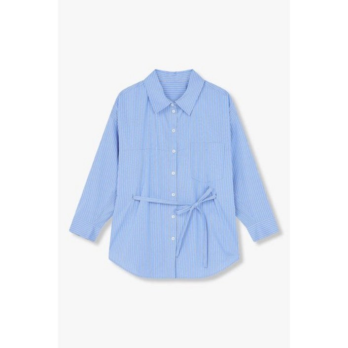 GCUT 지컷 스트라이프 패턴 스트랩 블라우스7225160600G 372085