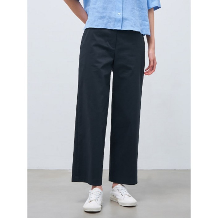 BEANPOLE LADIES Essential 와이드 치노 팬츠 네이비 BF4421E01R