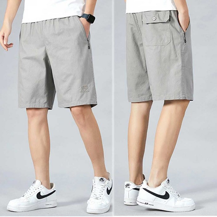 남자 여름 여행 나들이 캠핑 룩 면 5부 반바지 코디276EA