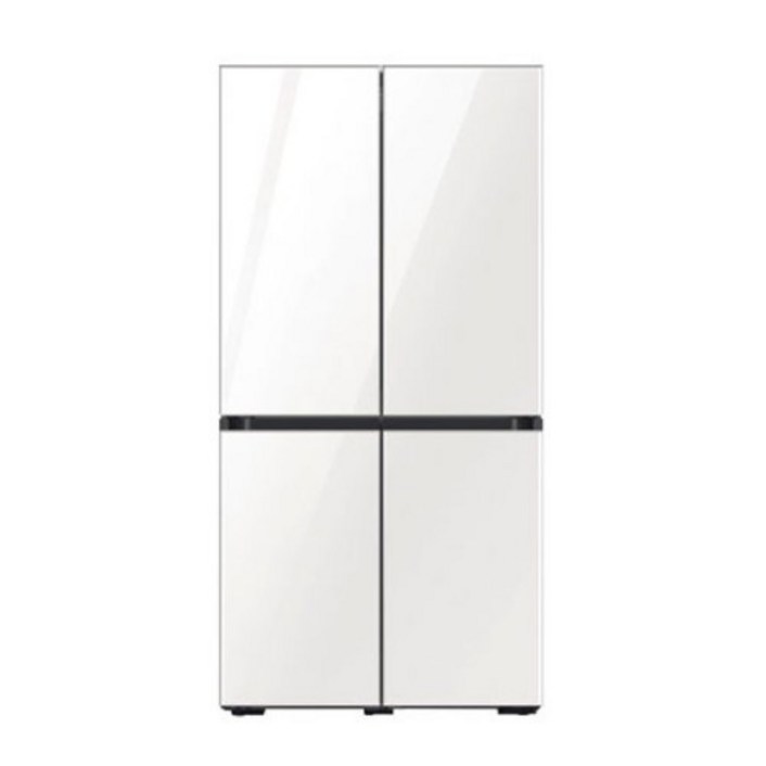 삼성 비스포크 냉장고 4도어 키친핏 RF60B91U2AP (615L 글램화이트), 단품없음