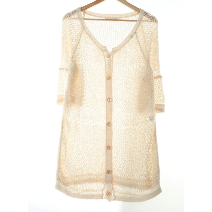 W(S)시스템 니트집업 연베이지 원피스 가디건30