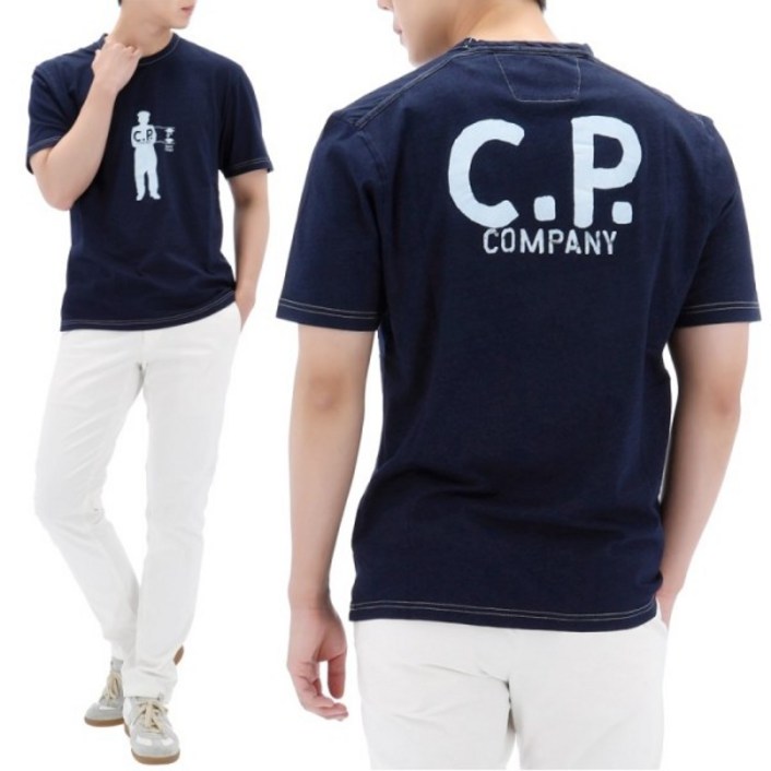 [CP컴퍼니] 24SS  인디고 저지 티셔츠 16CMTS171A D11