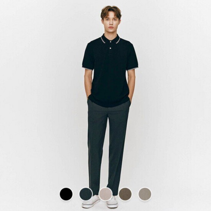 지오다노남성 여름 테이퍼드핏 링클프리 쿨 슬랙스 팬츠 11551601115516