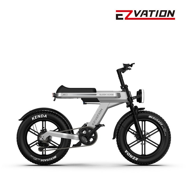 이지베이션 전기자전거 슬릭 엣지 AX8 자토바이, 사이버실버, 알루미늄