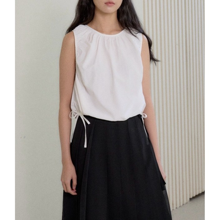 (신상할인) 에이미그레이스 셔링 블라우스