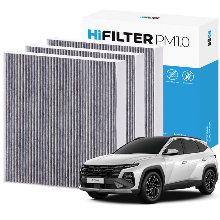 21 하이필터 PM1.0 활성탄 자동차 에어컨필터 현대
