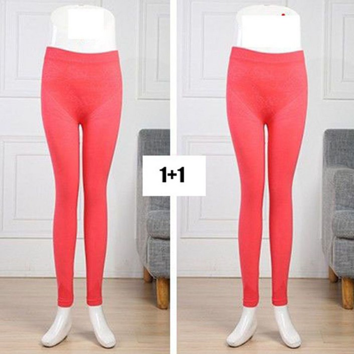 1+1 여성 내복 바지 캐주얼 봄 가을 내의 하의 슬림핏 여자 노라인 모달 레깅스 팬츠  RSH
