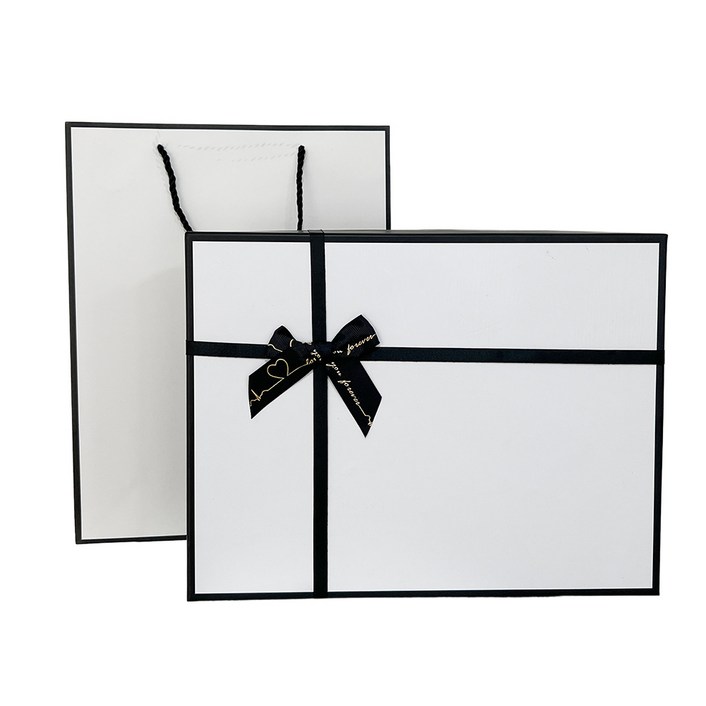 루루홈 리본 선물 포장 박스 + 종이가방