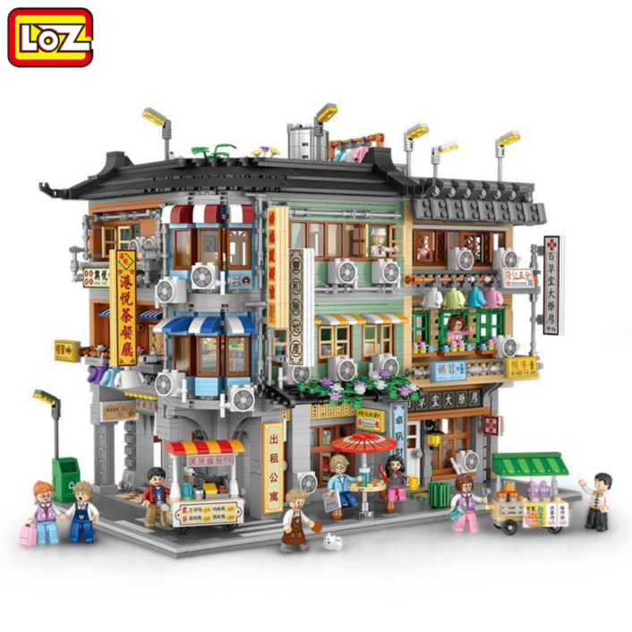 로즈 홍콩 스트리트 중국 레고 호환 블럭 모듈러