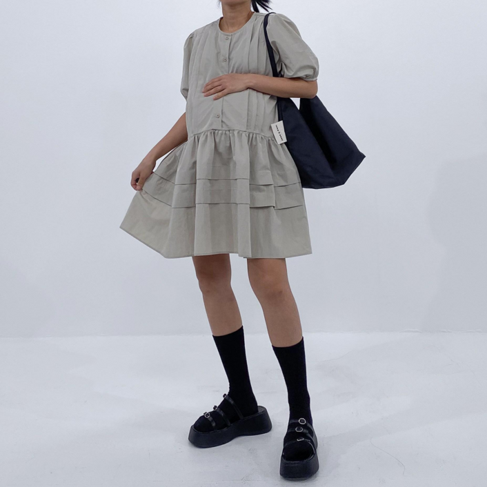 아방핏보장 박시원피스 빅사이즈 만삭임부복 태교여행 임산부데일리 하객룩 맘룩