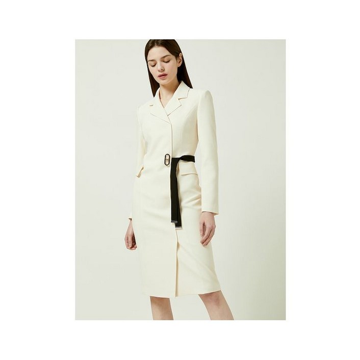 모조에스핀 허리장식 H라인 원피스 CRJ241MSE005DH1410848