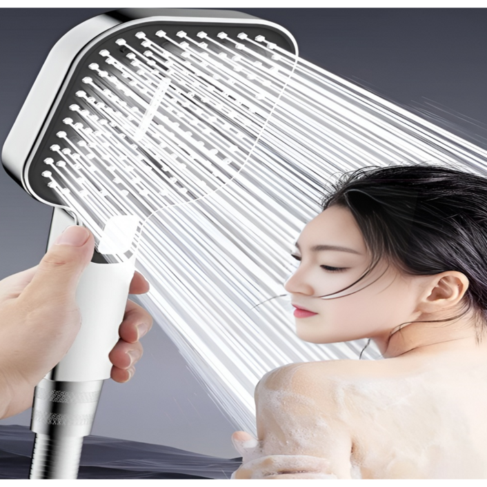 에이치스튜디오 대형 3단 폭풍수압 멀티 샤워기 헤드