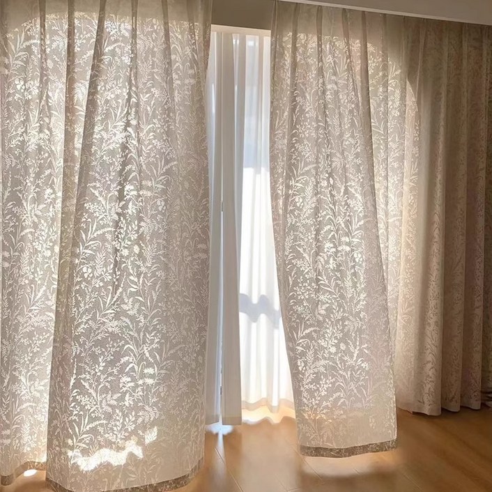 아일렛형 11 고급 트리 레이스 커튼 거실 커텐
