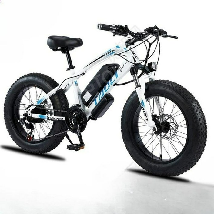 전기 팻바이크 20인치 36V 튼튼한 펫바이크 오토바이 자전거, B.블랙36V350W10AH21단20인치