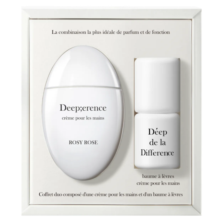 딥퍼랑스 향 좋은 퍼퓸 핸드크림 / 립밤 듀오 세트 보습 케어, 1개, 54ml, 그리너리앤바질+코랄핑크
