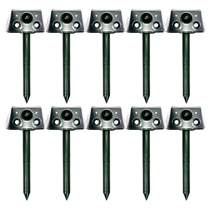 야생동물 퇴치기 차우 태양광 적외선 강력진동 초음파 LED 경고음