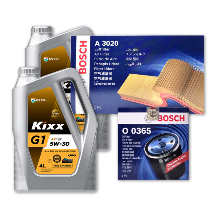 K5 DL3 2.0 LPG 엔진오일세트 킥스 G1 5W30