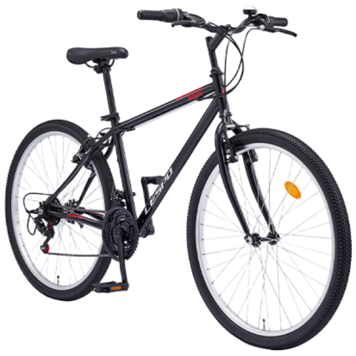 삼천리 2025 완조립 66.04cm(26인치) 라빈 21단 생활용 컴포트 MTB 자전거, 블랙, 1개