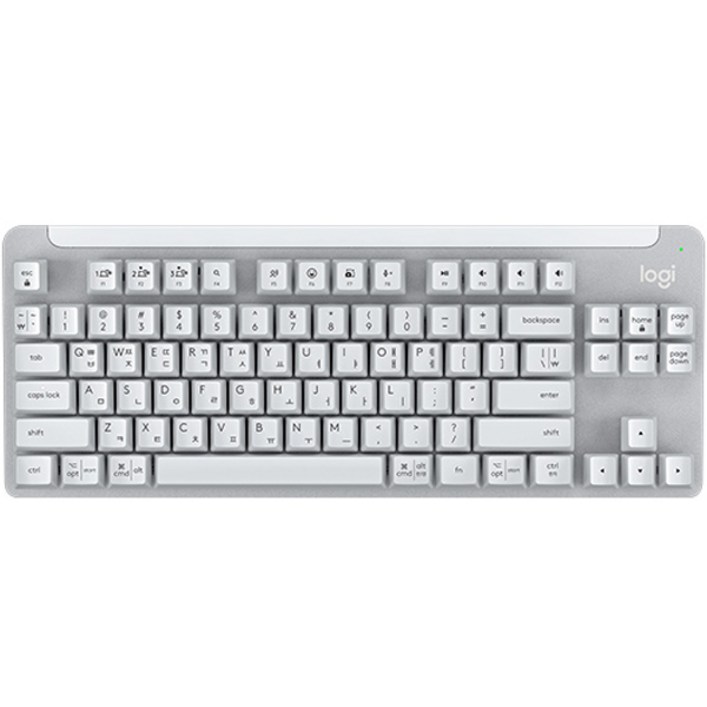 로지텍 SIGNATURE K855 무선 기계식 TKL 텐키리스 키보드, 오프화이트, 920011077, 적축 로지텍 SIGNATURE K855 무선 기계식 TKL 텐키리스 키보드, 오프화이트, 920011077, 적축