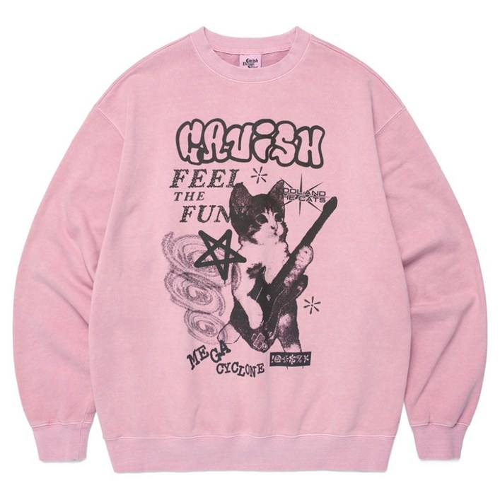 카비시 남녀공용 MEGA CYCLONE PIGMENT SWEATSHIRT CV2DFUM440A