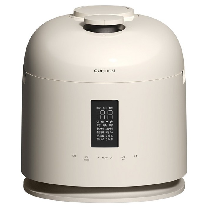 쿠첸 123 올스테인리스 듀얼프레셔 IH 전기압력밥솥 10인용, CRTXPD1080SEGI, 글로시 아이보리