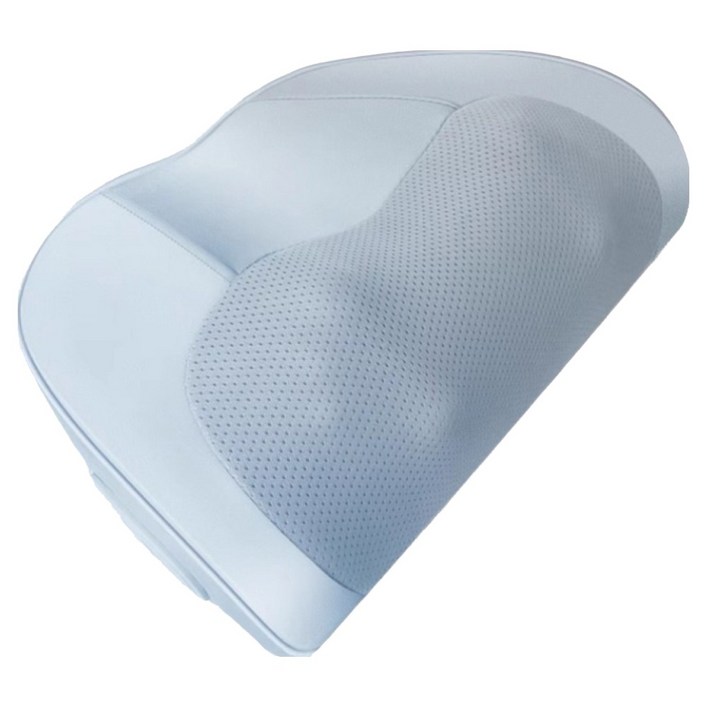 목 안마 베개 무선 충전 온열 마사지기, GD099, 그레이