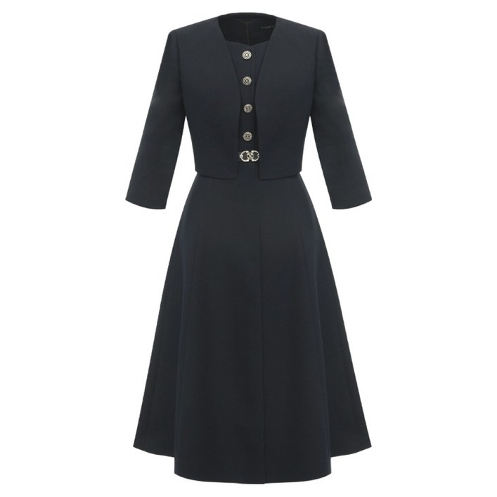 미니멈 나시 원피스 자켓 세트