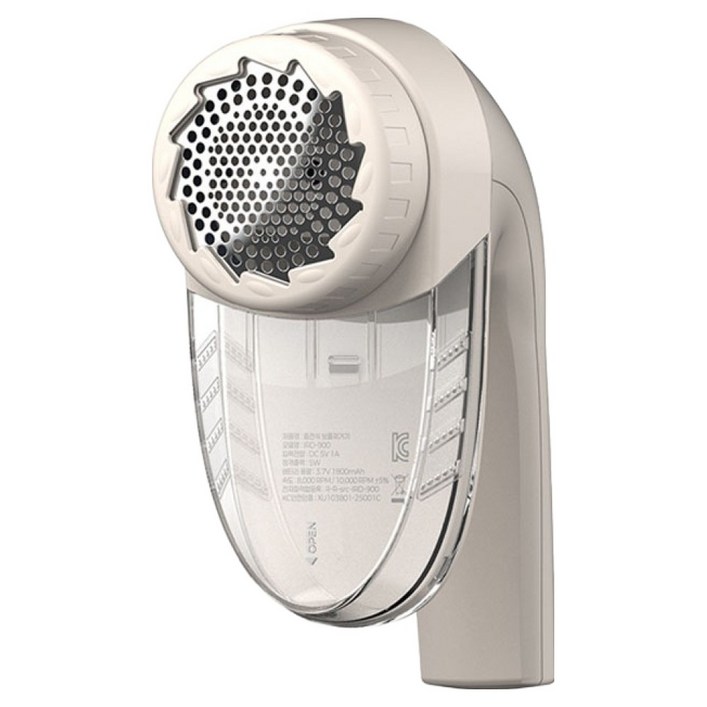 아이리버 휴대용 무선 높이조절 6중날 충전식 보풀제거기, 크림화이트, IRD900