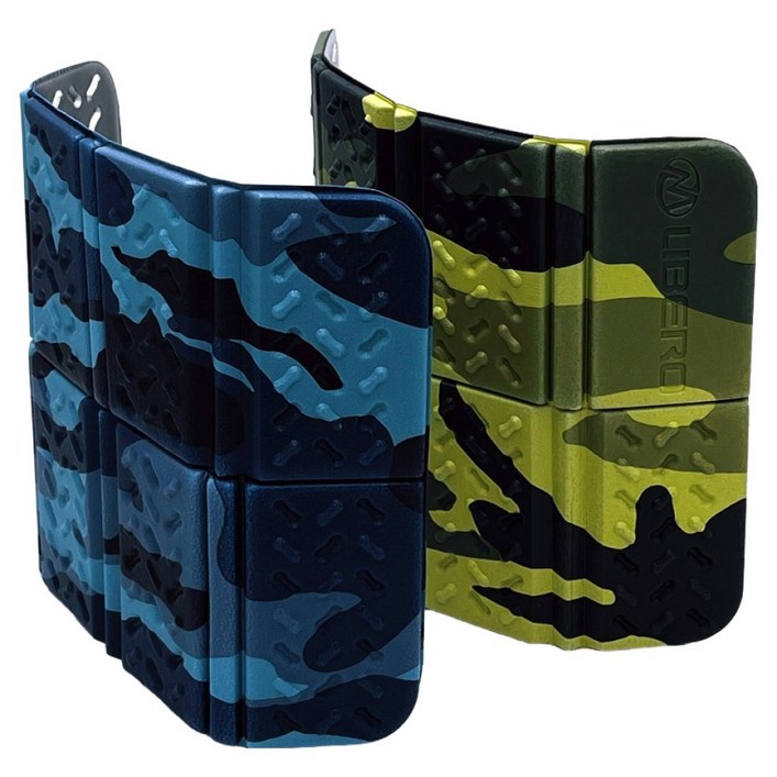 LIBERO 택티컬 카모 컴팩트 매트 초경량 등산 방석 2종 세트