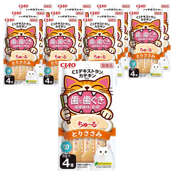 챠오츄르 고양이 짜먹는 간식 구강건강케어 4p