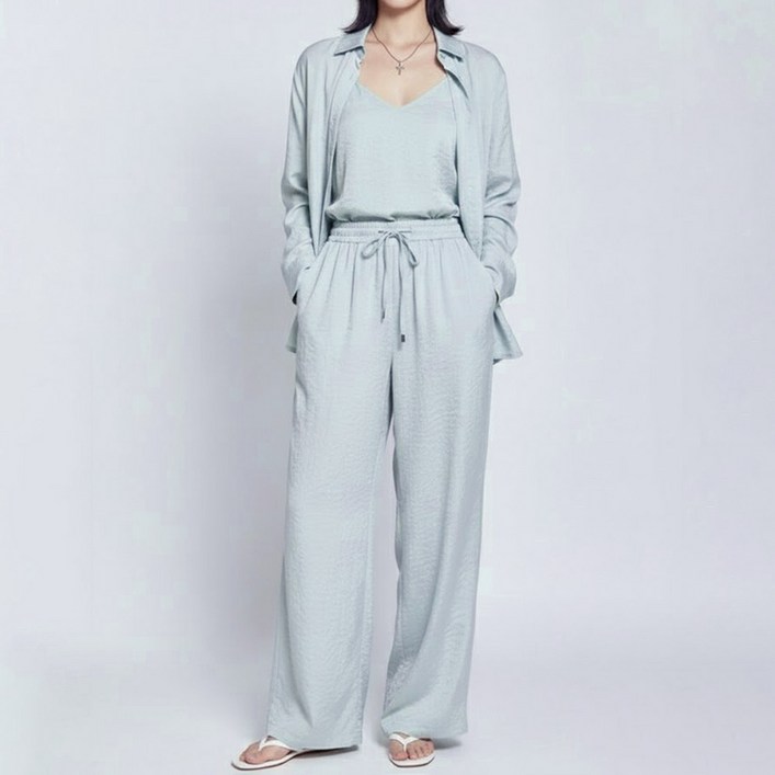 페이퍼먼츠 오넬리드 나시  셔츠  팬츠 세트 14186