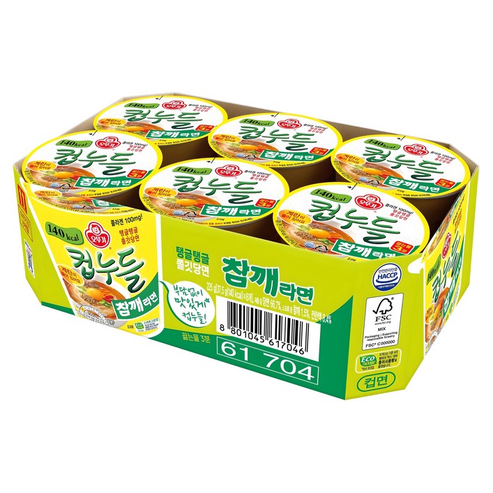 오뚜기 컵누들 참깨라면 37.5g