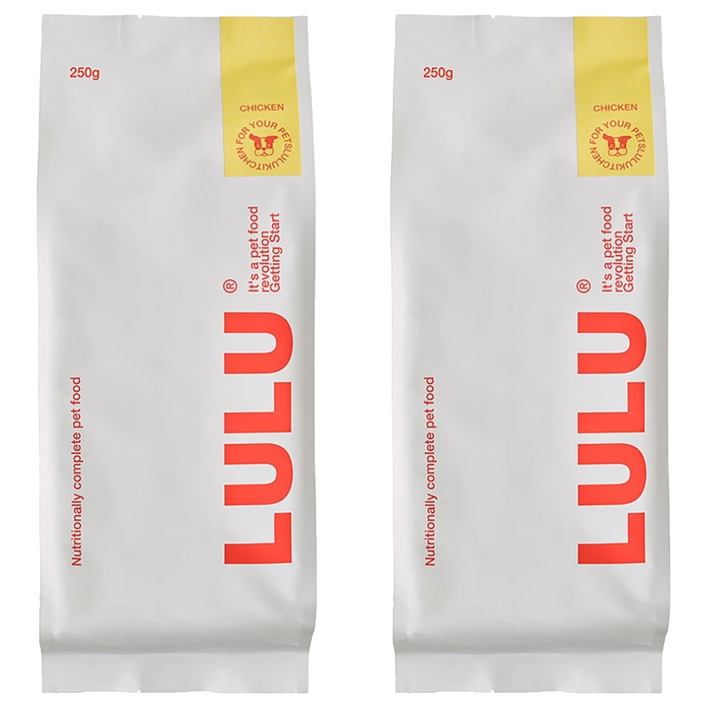 로켓프레시 룰루키친 룰루 치킨 강아지 화식사료 냉동, 닭고기, 250g, 2개
