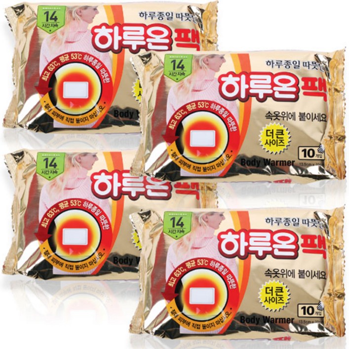 하루온 핫팩 붙이는 타입 50g, 40개