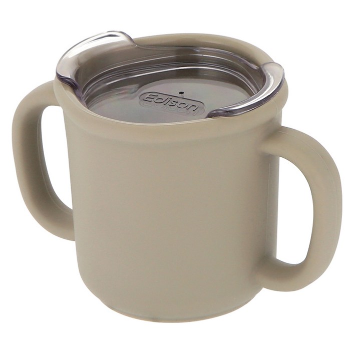 에디슨 국산 프리미엄 실리콘 트레이닝 컵, 베이지, 1개, 200ml