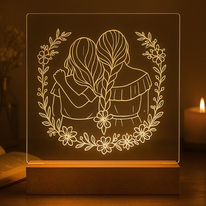 루아즈 DIY 직접 그리는 아크릴 무드등 라지 풀세트형