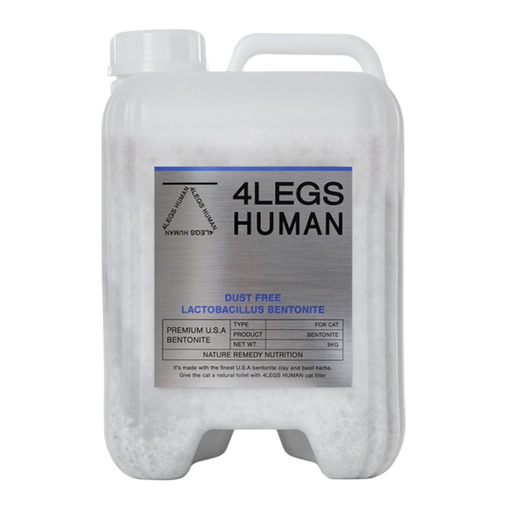 포렉스휴먼 벤토나이트 고양이 유산균 모래, 9kg, 1개, 허브향