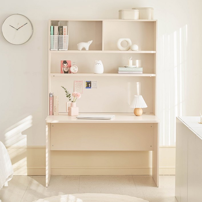 퍼리든 엘릭코 책상세트 1200 방문설치, 아이보리