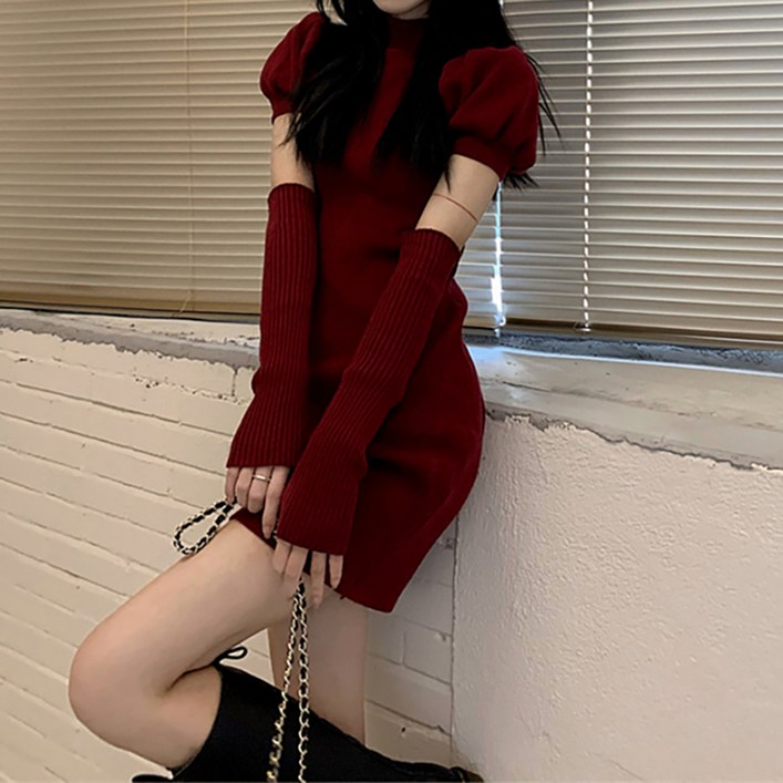 닷이프 연말룩 원피스  퍼프 워머 2p 세트