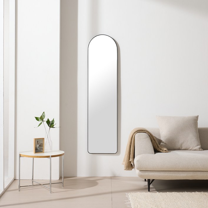 데코퍼니처 라운드 슬림 아치형 전신거울 360 x 1470 mm