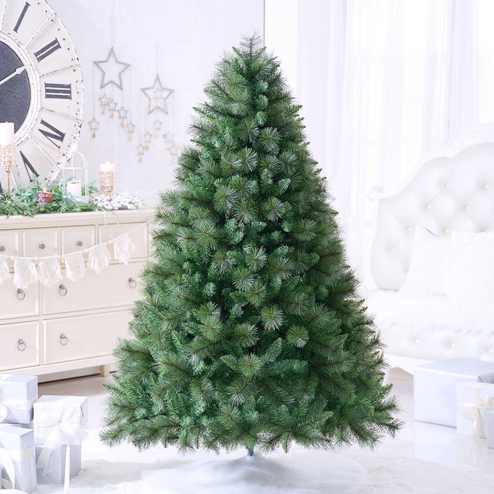 홍트리 크리스마스 무장식 솔 트리, 그린 파인 트리, 1.5m