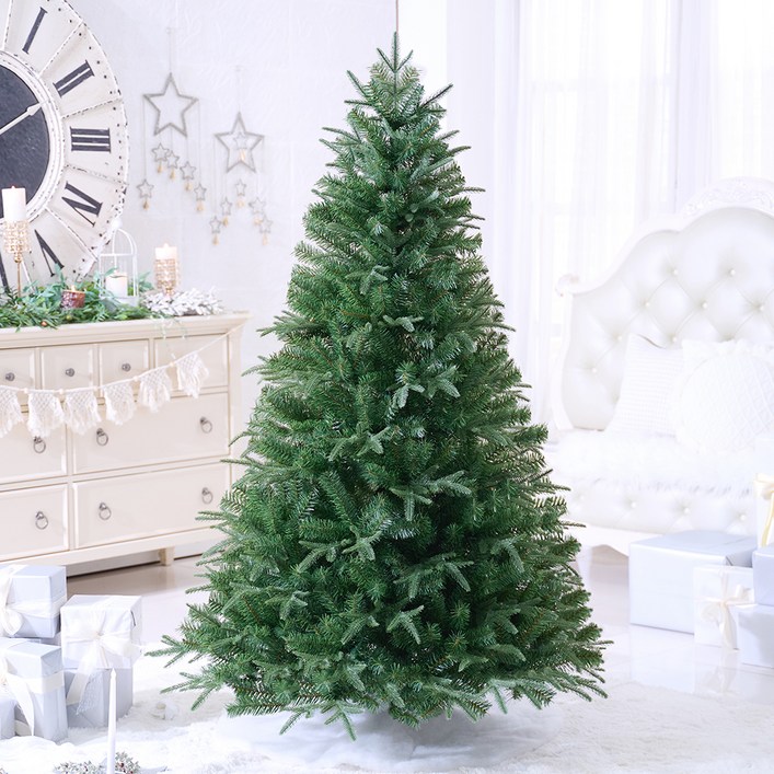 홍트리 크리스마스 무장식 전나무 PE트리, 그린, 1.5m