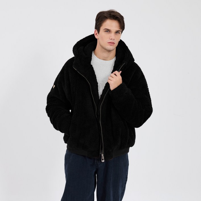 노이즈 남녀공용 쉐파 애런 후드집업