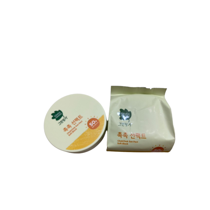 그린핑거 촉촉 선팩트 SPF50+ PA++++ 16g + 리필 16g, 1세트